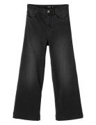 Nlfatonsons Dnm 7526 7/8 Hw W Pant Bottoms Jeans Wide Jeans Black LMTD