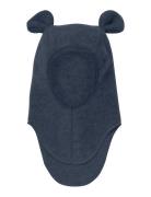 Balaclava Ears Wool Fleece Accessories Headwear Balaclava Navy Hutteli...