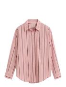 Rel Classic Poplin Striped Shirt Tops Blouses Long-sleeved Multi/patte...