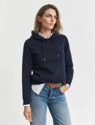 Reg Tonal Shield Hoodie Tops Sweat-shirts & Hoodies Hoodies Navy GANT