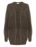 Katrina Knit Cardigan Tops Knitwear Cardigans Brown Kaffe