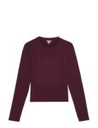 Everyday Regular Long Sleeve Tee Tops T-shirts & Tops Long-sleeved Pur...