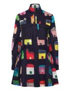 2340 Midweight Cotton, Pullover Par Kort Kjole Navy STINE GOYA