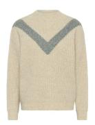 Kaelina Pullover Tops Knitwear Jumpers Beige Kaffe