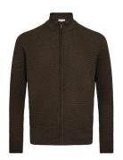 Bs Waldis Regular Fit Knitwear Tops Knitwear Full Zip Jumpers Brown Br...