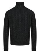 Bs Askel Regular Fit Knitwear Tops Knitwear Half Zip Jumpers Grey Bruu...