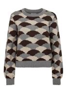 Nulila Pullover Tops Knitwear Jumpers Grey Nümph