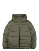 Puffer Jacket Fôret Jakke Khaki Green BOSS