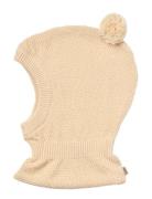 Knitted Balaclava Pomi Accessories Headwear Balaclava Cream Wheat
