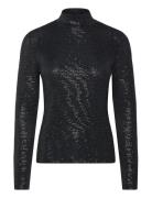 Drisila Tops T-shirts & Tops Long-sleeved Black HUGO