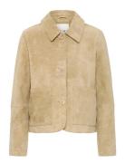 Ihlivia Ja Skinnjakke Skinnjakke Beige ICHI