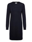 Fine Merino Knitted Dress Kort Kjole Navy GANT