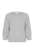 Kameridith Pullover Tops Knitwear Jumpers Grey Kaffe