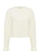 Kacourson Knit Cardigan Tops Knitwear Cardigans White Kaffe