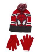 Set 2 Pces Accessories Headwear Hats Beanie Red Spider-man