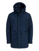 Jjfinn Softshell Parka Parkas Jakke Navy Jack & J S