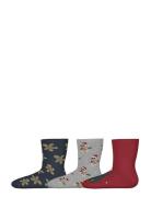 Nknrichristmas 3P Sock Socks & Tights Socks Multi/patterned Name It