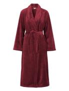 Fleece Robe Morgenkåpe Burgundy Damella Of Sweden