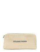 Celia Mini Toiletry Bag - Canvas Toalettveske Beige STUDIO FEDER