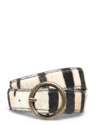 Animal Print Leather Belt Belte Multi/patterned Mango