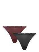 2-Pack Tanga Thongs Stringtruse Undertøy Burgundy Weekday