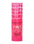 Revolution Pout Lip Oil Watermelon Pink Lipgloss Sminke Pink Revolutio...