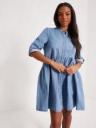 Only - Korte kjoler - Light Blue Denim - Onlchicago 3/4 Sl Dnm Dress B...