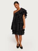 Malina - Festkjoler - Black - Amie one-shoulder mini dress - Kjoler