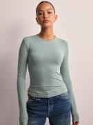 Calvin Klein Jeans - Langermede topper - Slate Gray - Modal Detail Ls ...