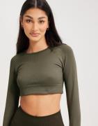 Aim'n - Grønn - Motion Seamless Cropped Long Sleeve