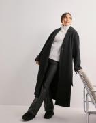 Object Collectors Item - Svart - Objpisa Long Coat Noos