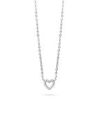 Muli Collection - Sølv - Zirconia Heart Necklace