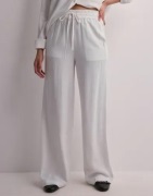 Selected Femme - Hvit - Slfviva-Gulia Hw Long Linen Pant No