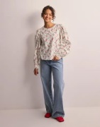 Pieces - Blomstrete - Pcminna Ls Back Button Top Pa