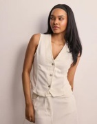 Selected Femme - Hvit - Slflexia Sl White Denim Vest