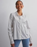 Vero Moda - Hvit - Vmconnie Ls Crochet Shirt- Wed