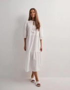 Vero Moda - Hvit - Vmpretty 3/4 Long Dress Wvn Ga