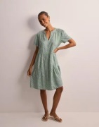 Only - Grønn - Onlzally Life S/S Thea Dress Noos P