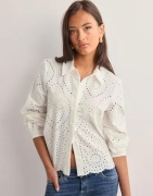 OBJECT - Hvit - Objbitten L/S Re Shirt Noos