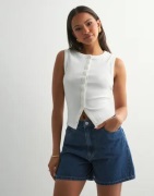 Pieces - Blå - Pcabbi Mw Shorts Noos