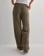 OBJECT - Grønn - Objsanne Aline Wide Pant Noos