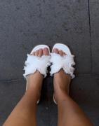Nelly - Hvit - Slip In Canvase Sandal
