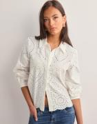OBJECT - Hvit - Objbitten L/S Re Shirt Noos