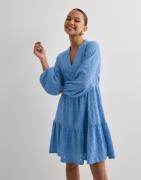 OBJECT - Blå - Objlaila Gia L/S Re Short Dress Noo
