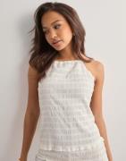 Nelly - Hvit - Stunning Halterneck Structure Top