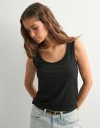 OBJECT - Svart - Objjamie S/L Sli Tank Top Noos