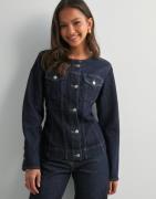Only - Blå - Onlparis Ls Fitted Dnm Jkt Mae