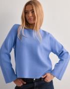 OBJECT - Blå - Objreynard Square Sleeve O-Neck Noo