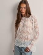 Pieces - Hvit - Pcsemma Ls Top Jrs