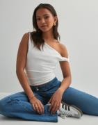 Only - Hvit - Onllive Love Life S/L Top Box Jrs
